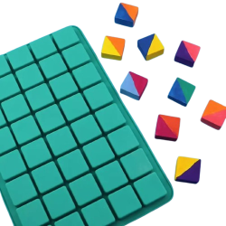 cubesmold Silicone Fondant & Chocolate Cubes Mold (40 cavity)