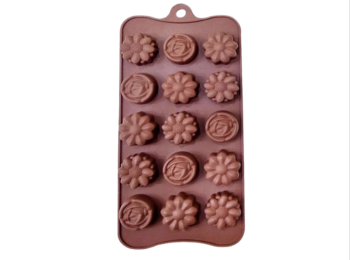 2 Designs Flower Silicone Chocolate Mold - Shamim Bake House