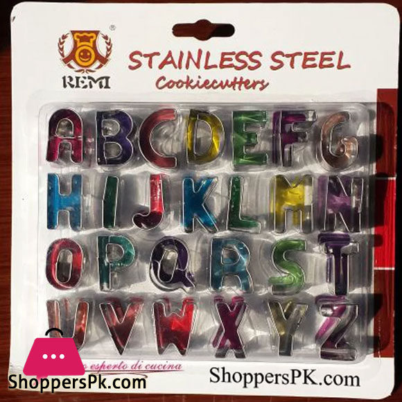 ABC Steel Cookies & Fondant Cutter Set