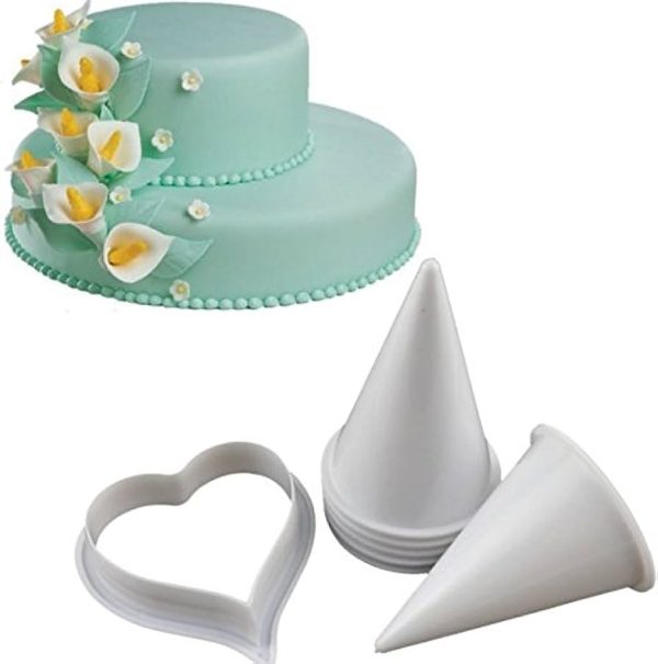 Calla Lily Flower Cake Decorating Fondant Mold 7pcs
