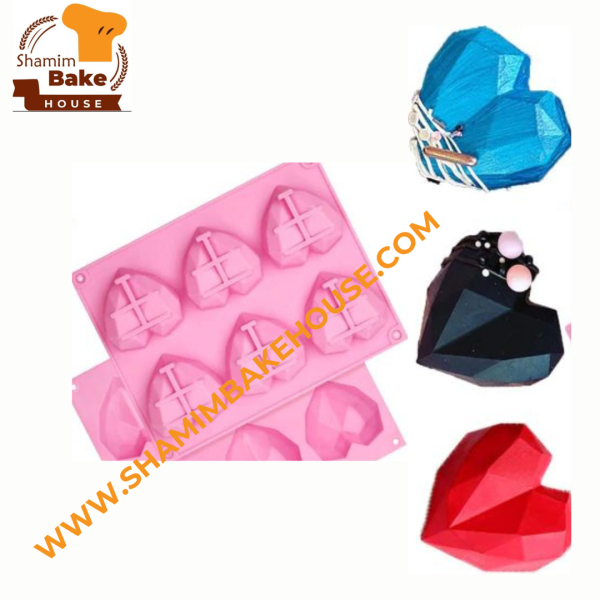 Silicone Pinata Heart Mold (6 cavity)