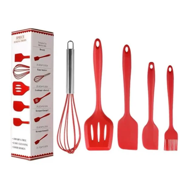 Imported Silicone Kitchen Ware Set (5pcs)