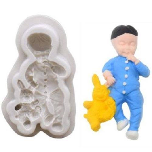 Silicone Baby with Rabbit Mold