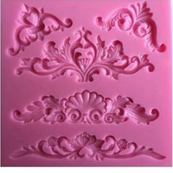 Silicone Baroque Style Fondant Mold