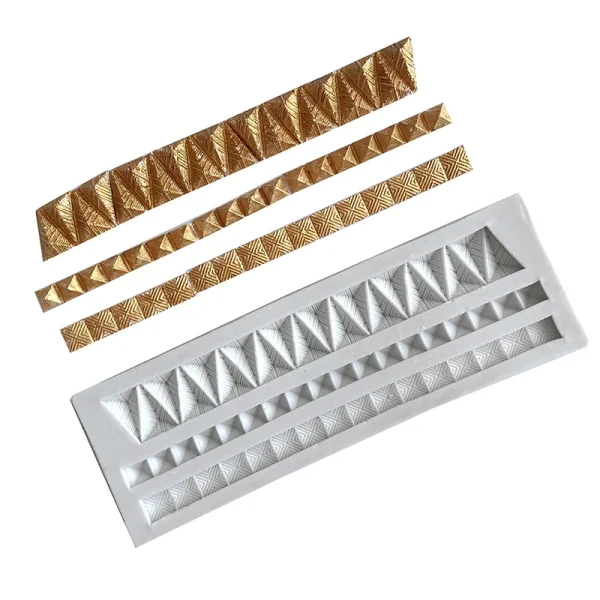 Baroque Relief Silicone Mold Strips