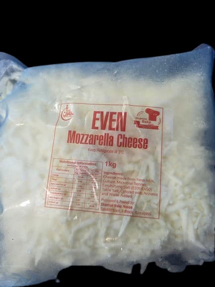 EVEN Shredded Mozzarella Cheese 1kg