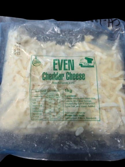 EVEN Shredded Cheddar Cheese 1kg