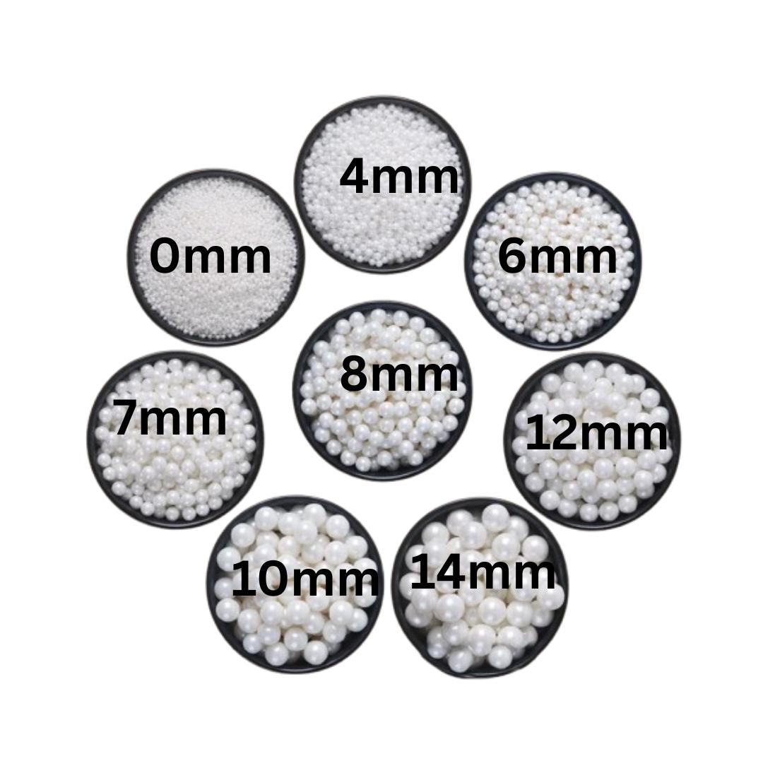 Imported Edible White Pearls 0mm